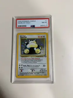 1999 Pokemon Jungle Snorlax Holo #11/64 PSA 8 - Image 1