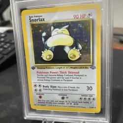 Pokemon 1999 EN Jungle Snorlax 1st Edition Holo Rare 11/64 PSA 8 - Image 3