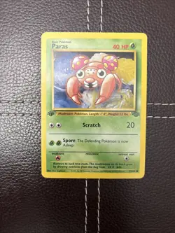 Pokemon TCG - Paras - 59/64 - Jungle - MP/LP 1st Edition Common (1999) - Image 1