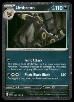 Umbreon Swirl🌀 (Cosmos Holo) 059/131 Prismatic Evolutions Costco Promo Pokemon - Image 1