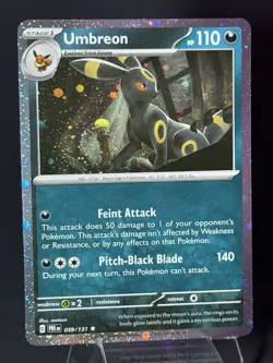 Umbreon Swirl🌀 (Cosmos Holo) 059/131 Prismatic Evolutions Costco Promo Pokemon - Image 4