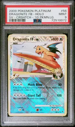 Dragonite FB 56/147 Pokemon Crosshatch Holo League Promo Supreme Victors PSA 9 - Image 1