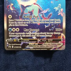 2021 Pokemon TCG Vaporeon VMAX Promo Full Art Rapid Strike Holo SWSH182 English - Image 3