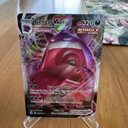 Pokemon TCG Gengar Vmax Fusion Strike 157/264 Holo Ultra Rare - Image 1