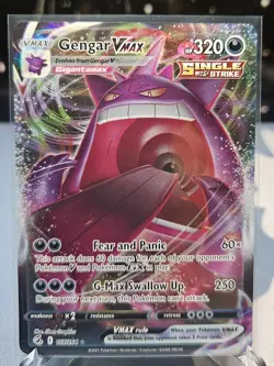 Pokemon TCG Gengar Vmax Fusion Strike 157/264 Holo Ultra Rare - Image 1
