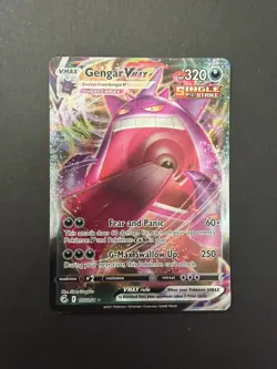 Pokemon TCG Gengar Vmax Fusion Strike 157/264 Holo Ultra Rare - Image 1