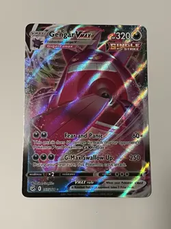 Pokemon TCG Gengar VMAX Fusion Strike 157/264 Holo Ultra Rare NM - Image 1