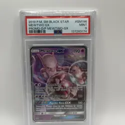 Pokemon Mewtwo GX SM196 Black Star Promo 2019 Detective Pikachu TCG Card PSA 10 - Image 1