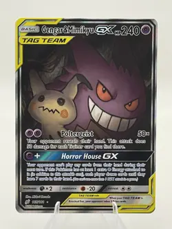 Pokemon TCG Gengar & Mimikyu GX 165/181 Team Up Alternate Full Art - Image 1