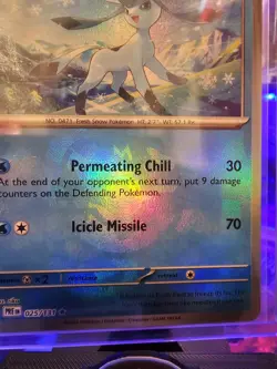Pokemon Glaceon 025/131 Master Ball Pattern Holo Prismatic Evolutions NM - Image 3