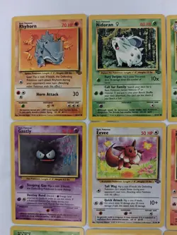 Vintage Pokemon Eevee Lot Of 12 WOTC Base Set Jungle Fossil Unlimited MP - Image 2