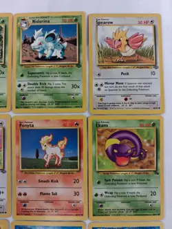 Vintage Pokemon Eevee Lot Of 12 WOTC Base Set Jungle Fossil Unlimited MP - Image 3