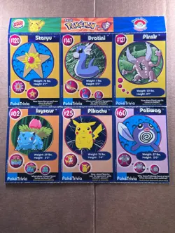 POKEMON 1ST MOVIE CARDS 1999 BURGER KING #13 MASTER TRAINER SET UNCUT SHEET - Image 1