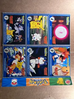 POKEMON 1ST MOVIE CARDS 1999 BURGER KING #13 MASTER TRAINER SET UNCUT SHEET - Image 3
