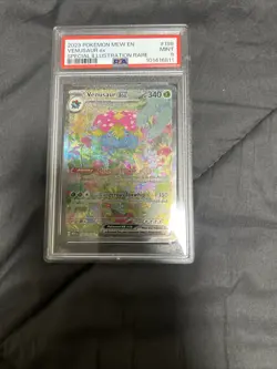 Pokemon TCG Venusaur EX Scarlet & Violet 151 Card 198/165 PSA 9 - Image 1