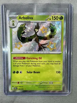Arboliva 104/091 Sv: Paldean Fates Shiny Rare MINT Baby Shiny Pokemon TCG - Image 1