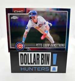 2026 Topps Chrome Red White & Blue Refractor #45 Pete Crow-Armstrong - Image 1