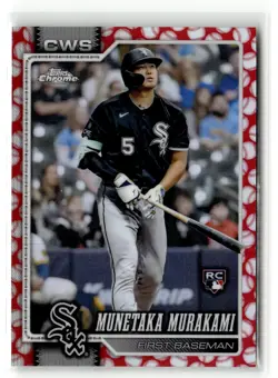 2026 Topps Chrome MUNETAKA Murakami Baseball Seams Refractor SP White Sox #274 - Image 1