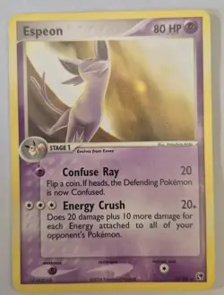 Pokemon TCG EX Sandstorm Espeon 16/100 Non Holo Rare Moderately Played - Image 1