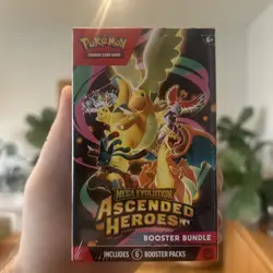 Pokemon TCG Mega Evolution Ascended Heroes Booster Bundle 6 Pack New Sealed - Image 1