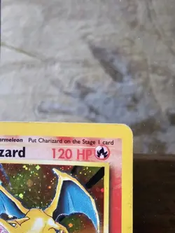 Pokemon TCG Charizard 004/130 120 HP Holo Rare Base Set 2 2000 English damage - Image 4