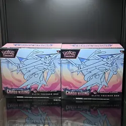 Pokemon Chaos Rising Pokemon Center ETB Elite Trainer Box New Factory Sealed x 2 - Image 1