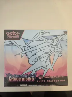 Pokemon Tcg Chaos Rising ETB Pokemon Center Stamped ETB Sealed - Image 1
