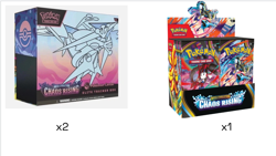 Pokemon TCG - Chaos Rising - (x2) Pokemon Center ETB + Booster Box - Sealed - Image 1