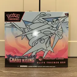 Pokemon Chaos Rising Pokemon Center ETB Small Tear In Seal- SEE PICTURES - Image 1