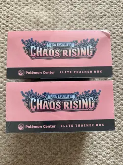 Pokemon TCG Chaos Rising Pokemon Center Elite Trainer Box ETB x2 Sealed Damage - Image 3