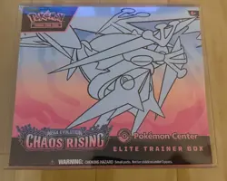 Pokemon Chaos Rising Pokemon Center Elite Trainer Box ETB Sealed + Acrylic Case - Image 1