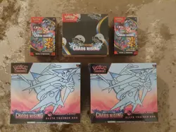 Pokemon Center: Chaos Rising - 1× Booster Display Box, 2× Booster Bundle, 2× ETB - Image 1