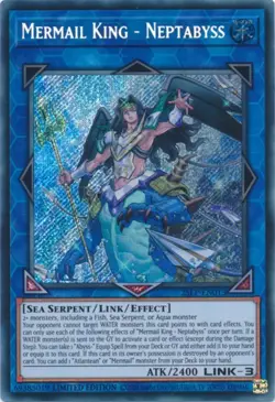 25LP-EN013 Mermail King-Neptabyss Secret Rare Limited Edition NM YuGiOh TCG - Image 1