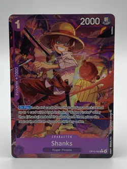 One Piece - Shanks (Alt Art) OP13-065 R - Carrying on His Will English NM - Image 1