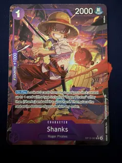 Shanks - OP13-065 Alt Art - Carrying On His Will One Piece TCG English - Image 1