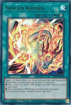 25LP-EN008 Sangen Kaimen Ultra Rare Limited Edition Near Mint YuGiOh TCG - Image 1