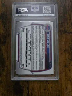 Hao Yu Lee 2023 1st Bowman Chrome Mojo Mega Box PSA 10 Detroit Tigers - Image 2