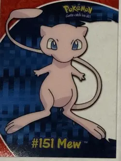 Mew #PC7 Pokemon 2000 Topps TV Clear Great Condition - Image 1