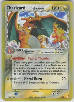 Pokemon TCG Charizard (Delta Species) Holo Rare Crystal Guardians 4/100 - Image 1