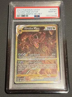 2023 POKEMON SWORD & SHIELD CROWN ZENITH SECRET FULL ART/GIRATINA VSTAR PSA 10 - Image 1