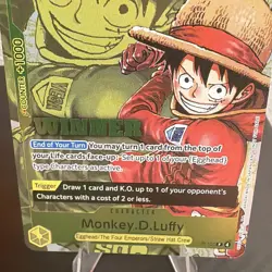 Bandai One Piece Card Game Monkey D. Luffy Winner Pack Vol.2 Promo P-106 - Image 4