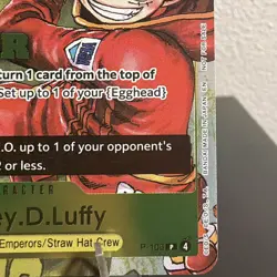 Bandai One Piece Card Game Monkey D. Luffy Winner Pack Vol.2 Promo P-106 - Image 5