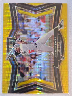 2025 Panini Select Diamond Level Andruw Jones Gold Pulsar Prizm /10 - Image 1