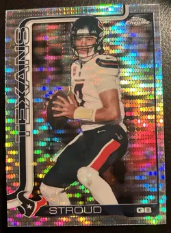 C.J. Stroud Houston Texans 2025 Topps Chrome Pulsar Refractor #119 - Image 1
