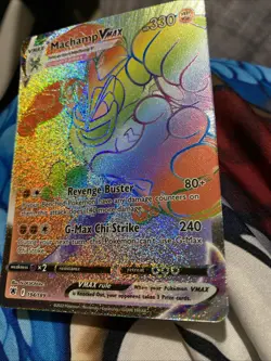 Pokemon TCG Machamp VMAX Rainbow Rare Card Astral Radiance 194/189 - Image 2