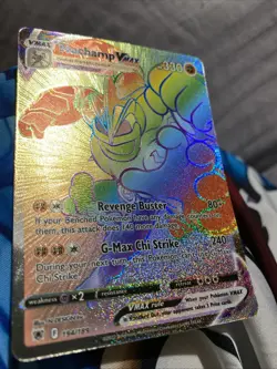 Pokemon TCG Machamp VMAX Rainbow Rare Card Astral Radiance 194/189 - Image 3