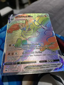 Pokemon TCG Machamp VMAX Rainbow Rare Card Astral Radiance 194/189 - Image 4
