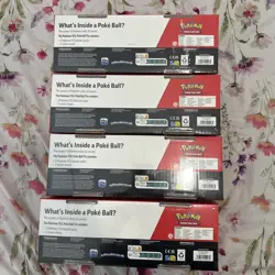 X4 Pokemon Pokeball Tins G25- Costco Exclusive 3-Pack - Brand New Factory Sealed - Image 2