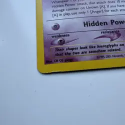 2001 Pokemon Unknown A Neo Discovery 14/75 Holo Foil Rare moderate play - Image 3