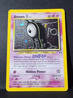 Pokemon Unknown Neo Discovery 14/75 Holo Foil Rare (2001) - Image 1